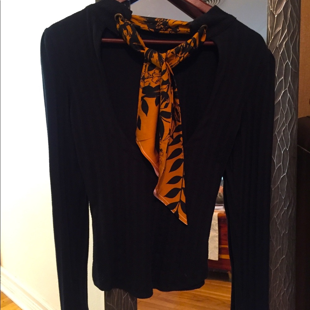 black free people top with scarf